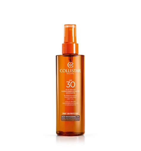 collistar sun tan oil.